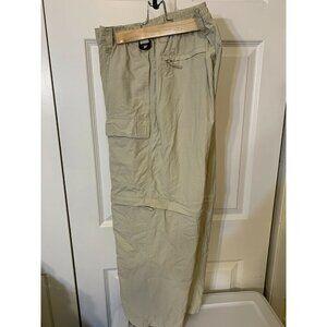 REEL LEGENDS Mackerel Men’s Sz L Convertible Zip Off  Khaki Cargo Pant‎